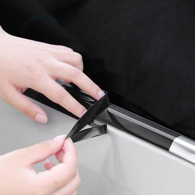 Autofolie Hochglanz Vinyl Wrap Kit Fahrzeugtürschweller Zierleiste Für Black Out Chrom Automobilfolie Kratzschutzband