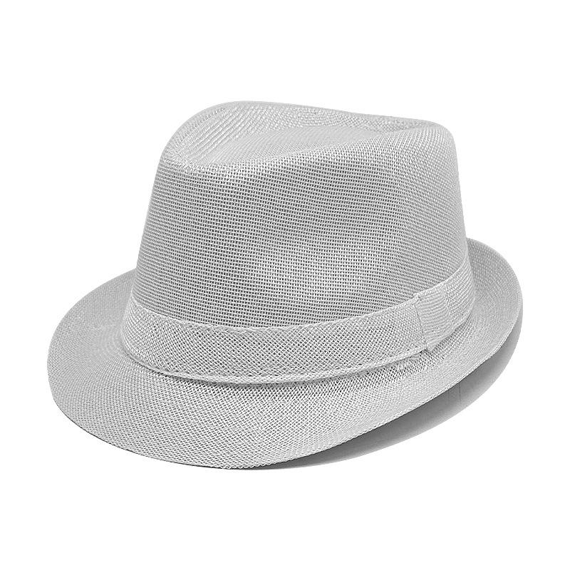 Pălărie Top Curbată Culoare Solidă Bumbac Poli Pălărie Jazz Pălărie Gentleman Britanic pentru Bărbați Pălărie de Soare pentru Doamne