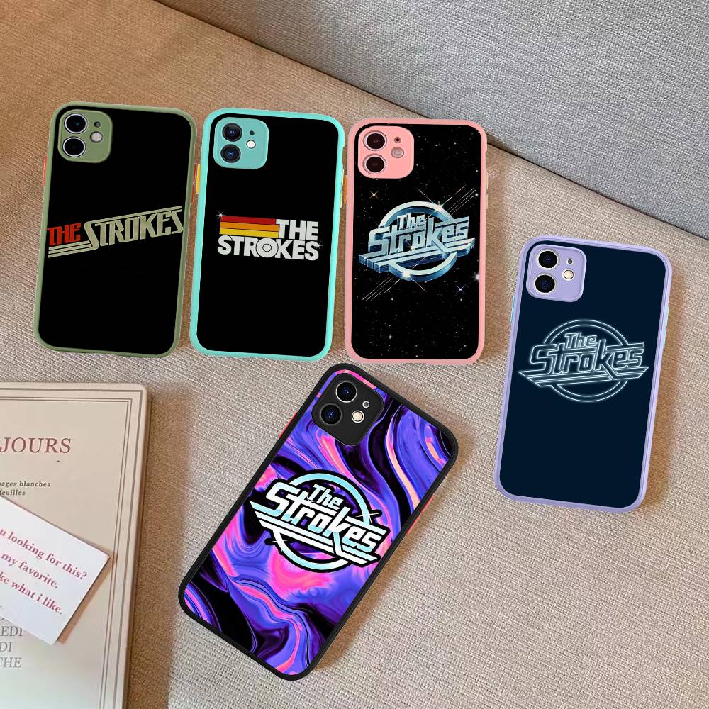 Classic Famous Rock Band The S-strokes Phone Case For IPhone 14 11 12 13 Mini Pro Max Plus X XR XS MAX Translucent Matte Cover