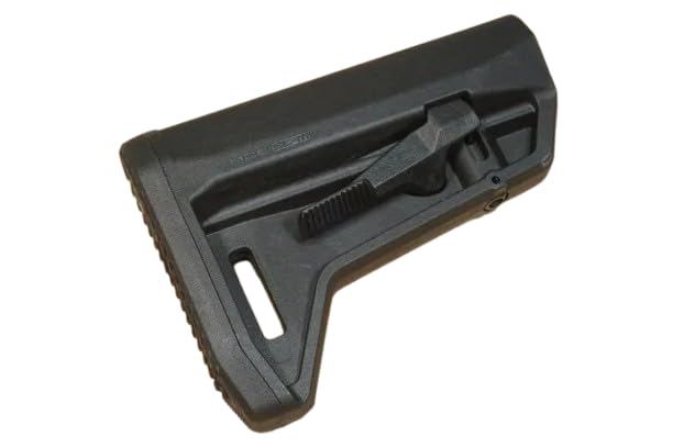 GP Retail Magpul Type MOE SL-M Carbine Stock Replica, Fits M4, M16, Etc., Includes Engraving On Rubber Buttpad (Black)