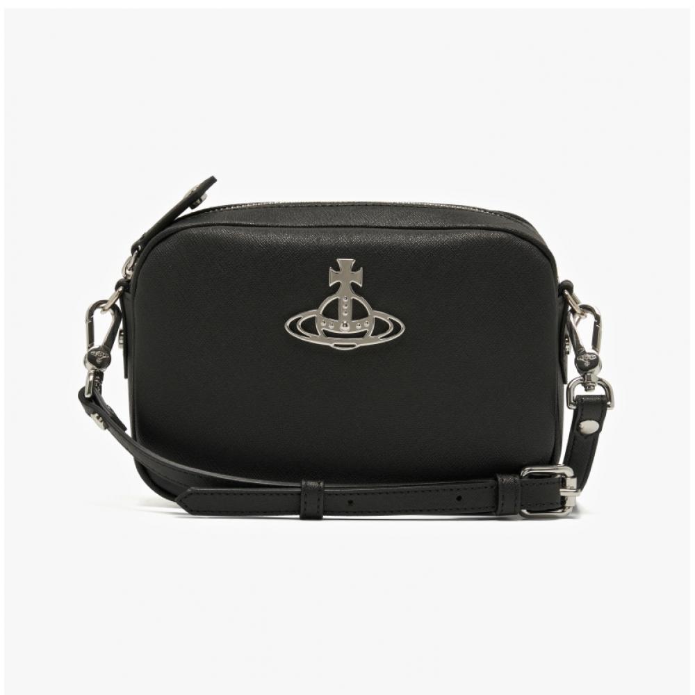 Vivienne Westwood 48020003u S000b N401 Anna Vegan Bio Green Saffiano Camera Bag Cross Bag