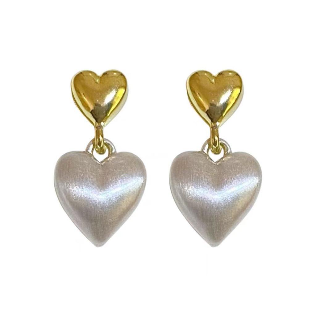 Metal Brushed Ball Earrings, High-End Light Luxury Niche Earrings, 925 Silver Needle Stud Earrings, Women'S Fashion Trendy And Cool Jewelry.
