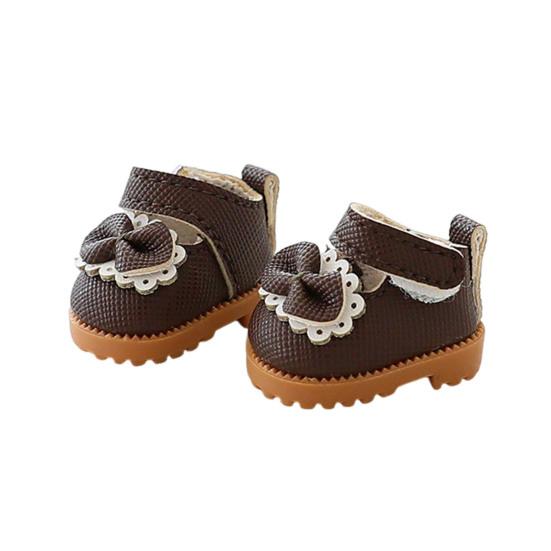 

Кукольная обувь на шнуровке, мини-кроссовки для кукол 17 см, реалистичная кукольная обувь, модная коричневый