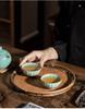 Ru Kiln Ceramic Master's Tea Cup Set - Personal Use & Souvenir Gift Box