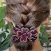 U-shape Flower Crystal Hairpins Zircon Women Duckbill Clip  Ladies/Girls