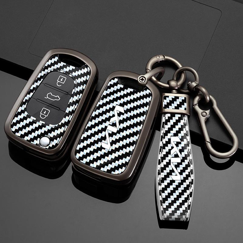 New Zinc Alloy Car Key Case Cover Protector Shell Fob Holder For KIA Sportage Rio 3 Soul Optima Ceed Pro K5 K2 Pride Accessories