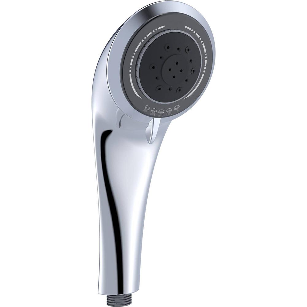 Multi Function Plastic Rainfall Hand Shower Head 5 Setting ABS Handheld Bath Shower Head (as the picture,ABS Plastic)