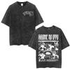 Vintage Acid Washed Tshirt Anime Hajime No Ippo Kamogawa Boxing Gym Makunouchi Fighting TShirts Men Fashion Oversized T Shirts