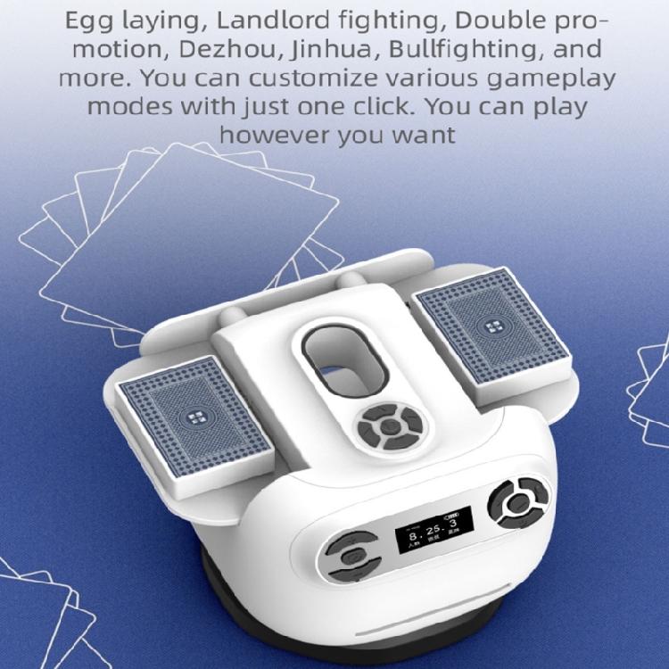 Rechargable Automatic Card Shuffling Machine Dealing Tool for 1-2 Decks Playing Cards Poker Playing Device Easy to Use
