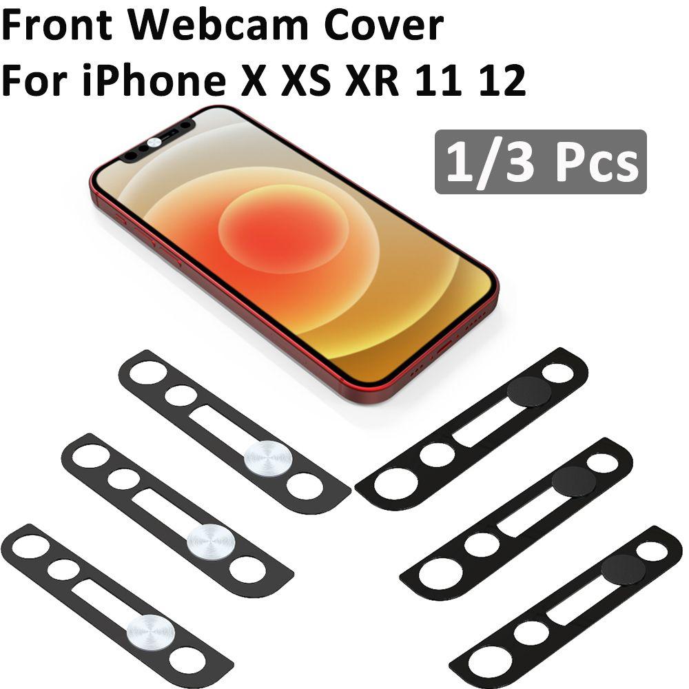 Phone Lens Metal Privacy Cap Webcam Cover Lens Sticker Front Camera Slider Accessories For iPhone X XS 11 12 ProMax Mini
