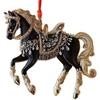 2D Acrylic Horse Year Hanging Pendants Christmas Tree Xmas Horse 2026 Decoration Hanging Rhinestones Ornament W3H1