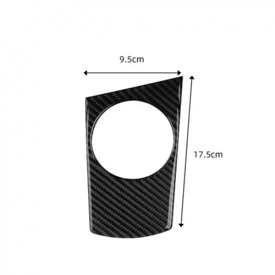 Carbon Fiber Center Console Water Cup Holder Cover Trim For BMW X3 E83 2004-2010