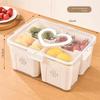 Large Capacity Food Storage Boxes 2/3/4/8 Grids Compartment Storage Container
