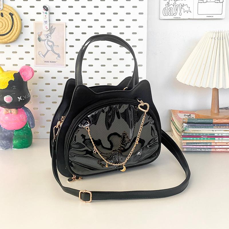 Women's Daily Crossbody Bag One shoulder cat-shaped bag Cute animal bag