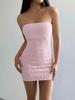 2026 Spring/Summer Strapless European & American Hot Girl Style Waist-cinching Dress