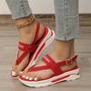 Stylish Women's Platform Thong Sandals with Letter Buckle Strap and Slingback for Outdoor Summer Comfort