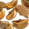 20pcs Stainless Steel Ribbon Leather Cove Clip Clasps Crimps Beads Cord Caps Fastener Connectors for DIY Jewelry Making Supplies