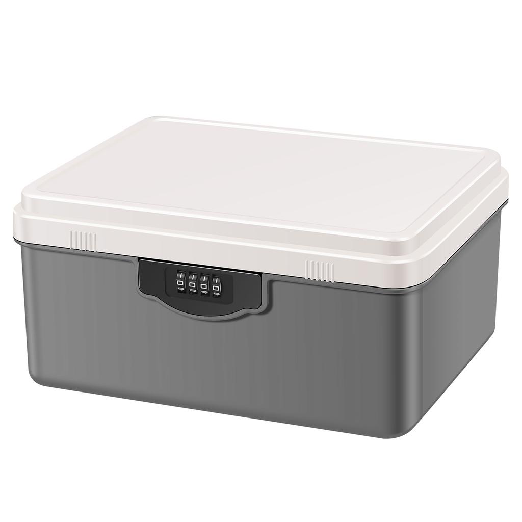 Boîte de sécurité à mot de passe numérique Boîte de verrouillage pour médicaments Portable Passeport Documents Argent Bijoux Confidentialité Sécurité Organisateur Étui