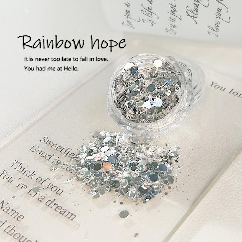 

Sparkling Sequins Sparkling Powder Nail Art Jewelry Handmade Wear Nail Material Pack Nail Decoration Material Fingertip Sequins Filling