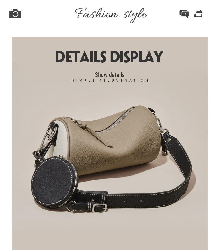 Boston Crossbody Zylindertasche 2025 - Einfache, modische Kissen-Tasche für Damen