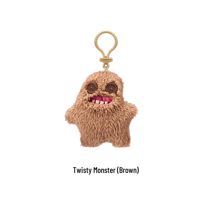 Portachiavi Peluche Mostro dei Denti Fuggler - Bambola Carina e Divertente, 3a-5a Generazione.