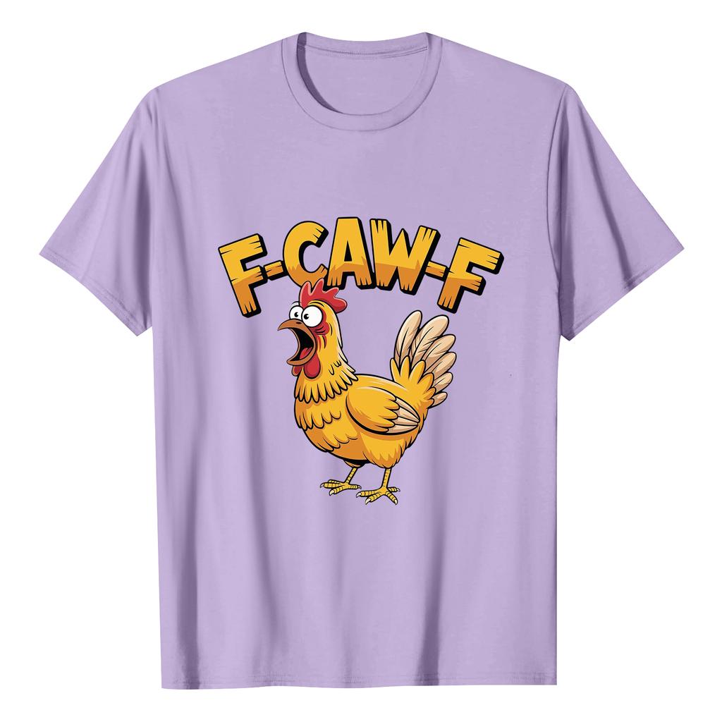 F-CAW-F Women's Casual Letter Print Short-sleeved Top T-shirt