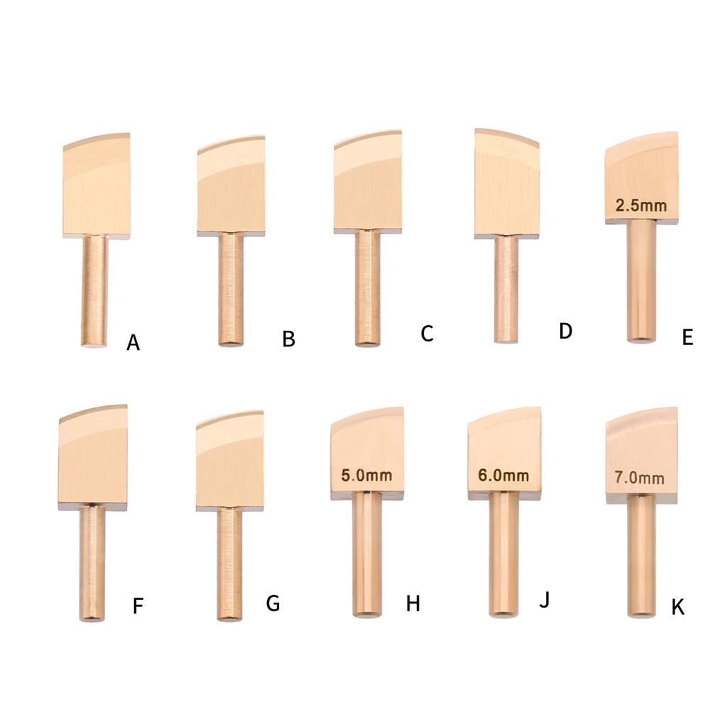 Metal Leather Edging Creaser Tool 1mm to 7mm Option Leather Craft Creasing Tool for Leather Stitching Line Pressing