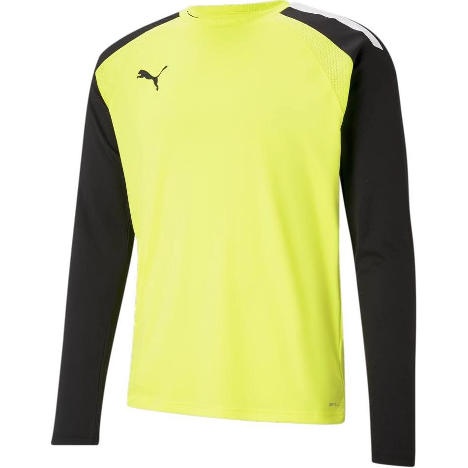 Men's PUMA T-Shirts Unisex Yellow Crew Neck Moderate Straight Fit