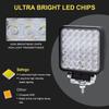Safego 100W LED Work Light, 5-inch, White, 6000K, Spotlight, Narrow Beam (30 degrees), Round Shape, Vehicle Exterior Light, Fog Lamp, Universal, 9-LED