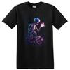 Skeleton Butterfly T Shirt Graphic Art Floral Design Halloween Theme Tee