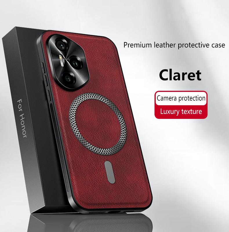 

For Honor 300 300 Pro 300 Ultra leather full-cover magnetic waterproof shockproof fingerprint phone case For Honor 300