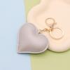 Heart-Shaped PU Leather Keychain - Stylish Accessory for Women's Bags and Car Interior Decor