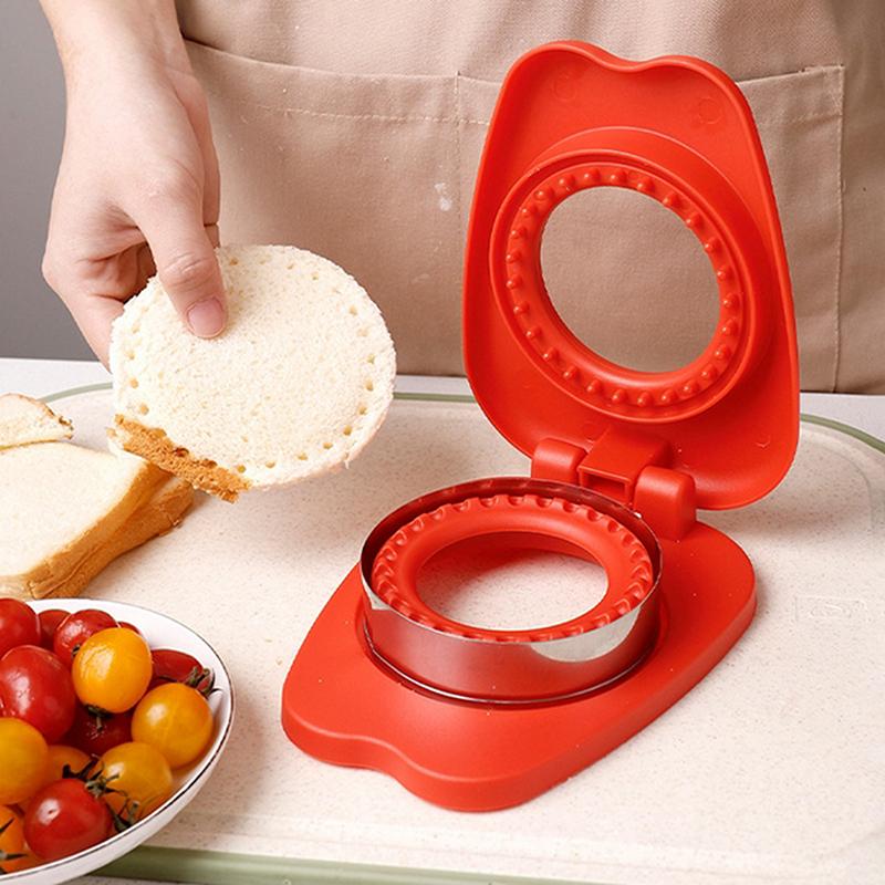 Easy Sandwich Sealer -Round Sandwich Cutter Sealer For Kids Lunch Boxes 2-In-1 Sandwich Maker Ideas For School Lunches Bento