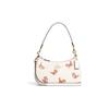 Teri 26 Animal Badge Series Cat Pattern Animal Print Leather Shoulder Bag Women Shoulder Bag Chalk-White CC777-IMCAH