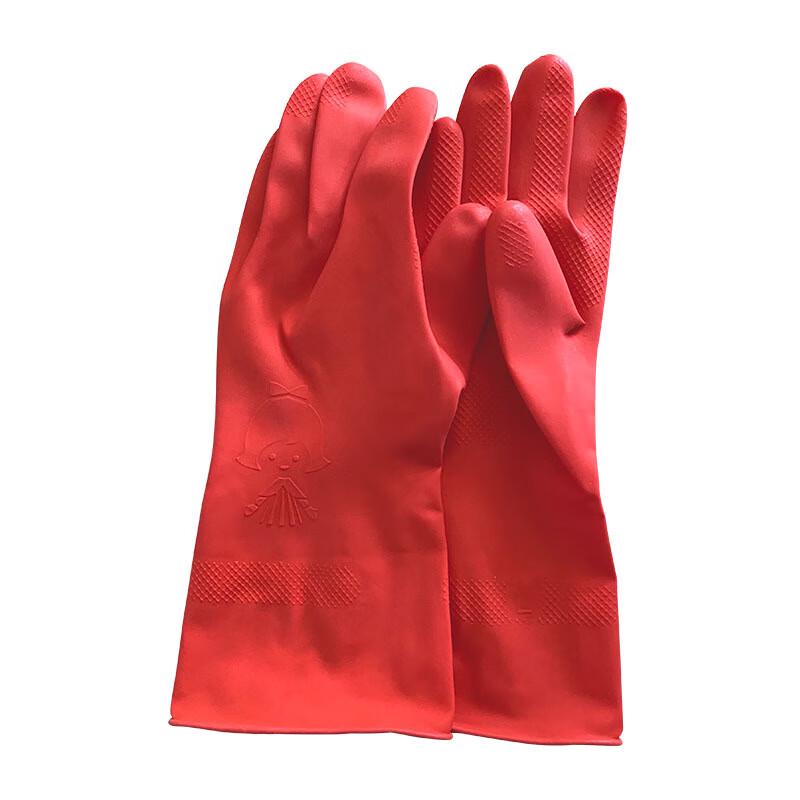 Li Shen Triangle Brand Thickened Rubber Cleaning Gloves M-L