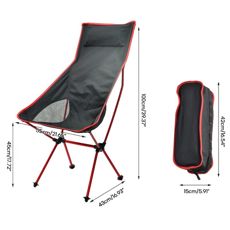 Small Folding Chair Outdoor Lawn Chair Backrest Fishing Chair Portable Compact Outdoor Camping Chair Easy to Carry