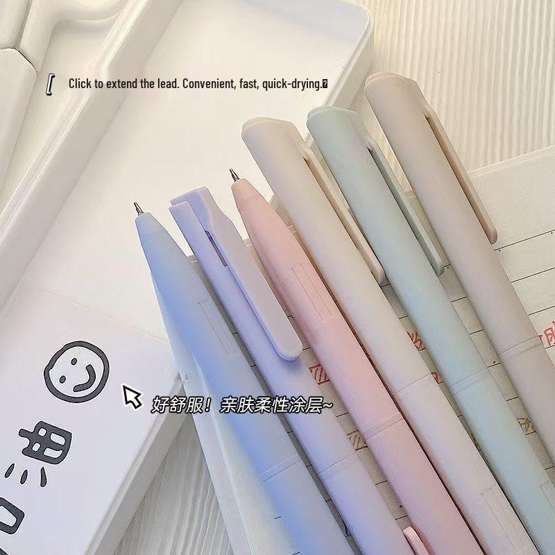 Morandi Style Colorful Click Pen: High-Value Highlight for Planners and Notes