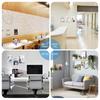6Pcs Acrylic Picture Frames 4 x 6 inch Clear Photo Frame Self-Adhesive Frameless Picture Frames for Wood Glass Wall Exhibitions