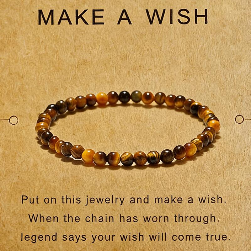 

New Elegance 4/6/8/10/12/14mm Handmade Natural Tiger Eyes Stone Strand Bracelet Men Energy Healing Braslet Street Accessories