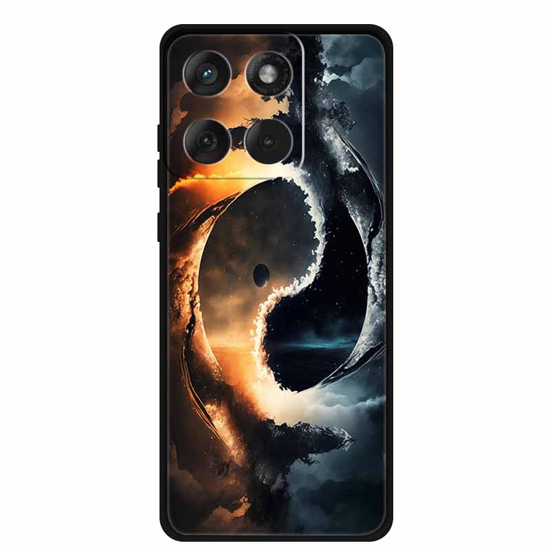 Für Motorola Edge 70 5G Hülle 2025 Mode Schwarz Silikon TPU Weiche Handyhülle Für Motorola Moto X70 Air 5G Rückseite Hülle Fundas