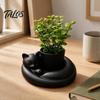 Mini Flower Pot Decor 3D Printed Succulents Planter, Creative with Artistic Sculptural Design, Desktop Plant Small Desk for Office Bedroom Shelf, Gift