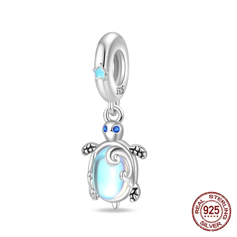 Authentic 100 copper Shell Luminous Bead Charms Crab Octopus Charm Bead Charms Compatible With Authentic Bracelets Do It Yourself Jewellery Making Wo