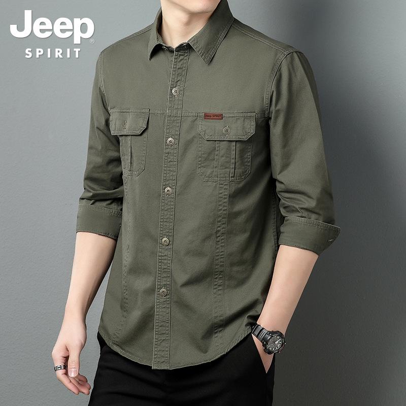 

Мужская универсальная рубашка с длинным рукавом большого размера в стиле кэжуал - Легкий дизайн с лацканами для весны и осени 3XL Up to 185 Jin