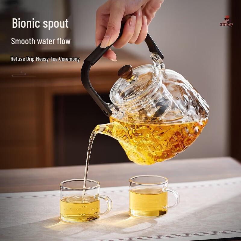 YIHUTEA Glass Steaming & Boiling Tea Pot