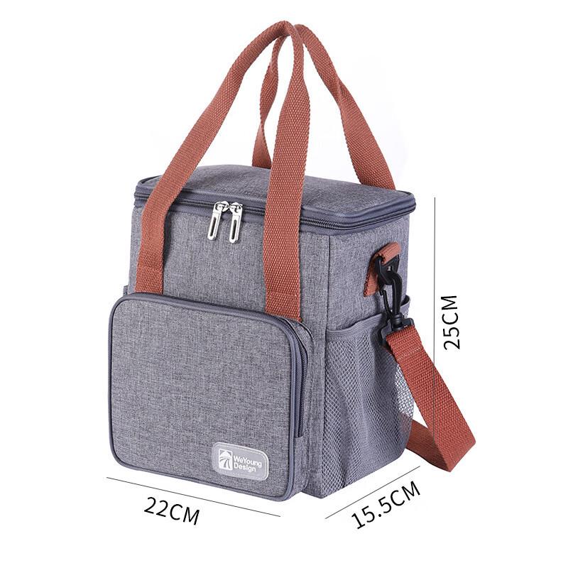 Portable Insulated Round Lunch Bag