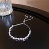 Zircon Round Geometric Flower Bracelet Vintage Style Bracelet Light Luxury High-End Hand Jewelry For Women
