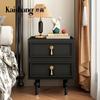 European Vintage Night Tabl Storage Drawers Drawers Cute Bedside Table Aesthetic Trendy Mesitas De Noche Bedroom Furniture