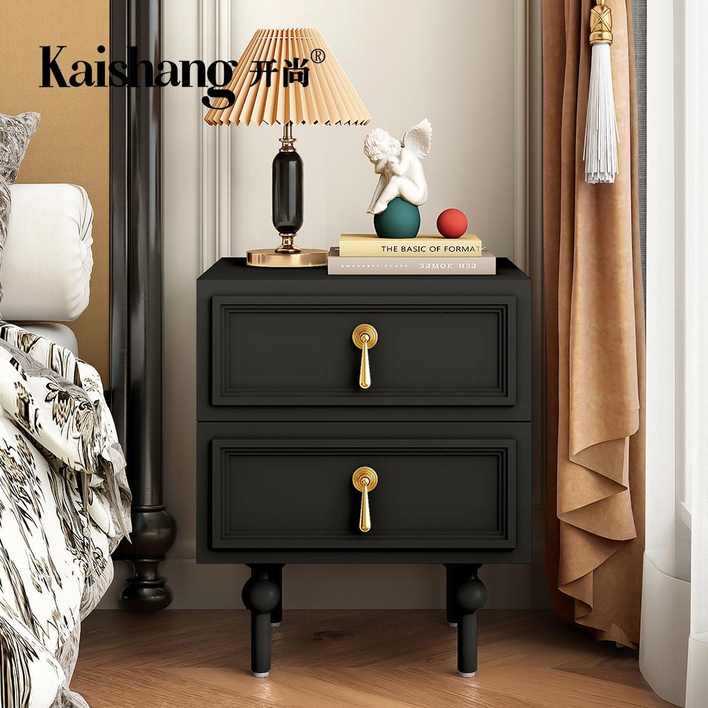 European Vintage Night Tabl Storage Drawers Drawers Cute Bedside Table Aesthetic Trendy Mesitas De Noche Bedroom Furniture