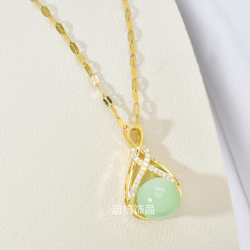 

Ожерелье из нефрита «Хетянь» в виде сумки для денег для женщин и мужчин в стиле ретро, темпераментная универсальная цепочка на ключицу