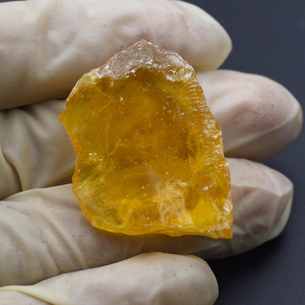 Natural Orange Amber Loose Gemstone 28.20 Ct Uncut Raw Rough for Lapidary and Gem Collections